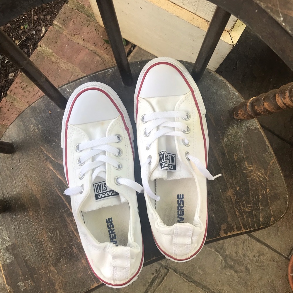 White slip-on converse